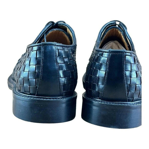 MR. COBBLER Luxury  Men's size 8.5-9 Square Black  Shoes Oxfords - Picture 3 of 5